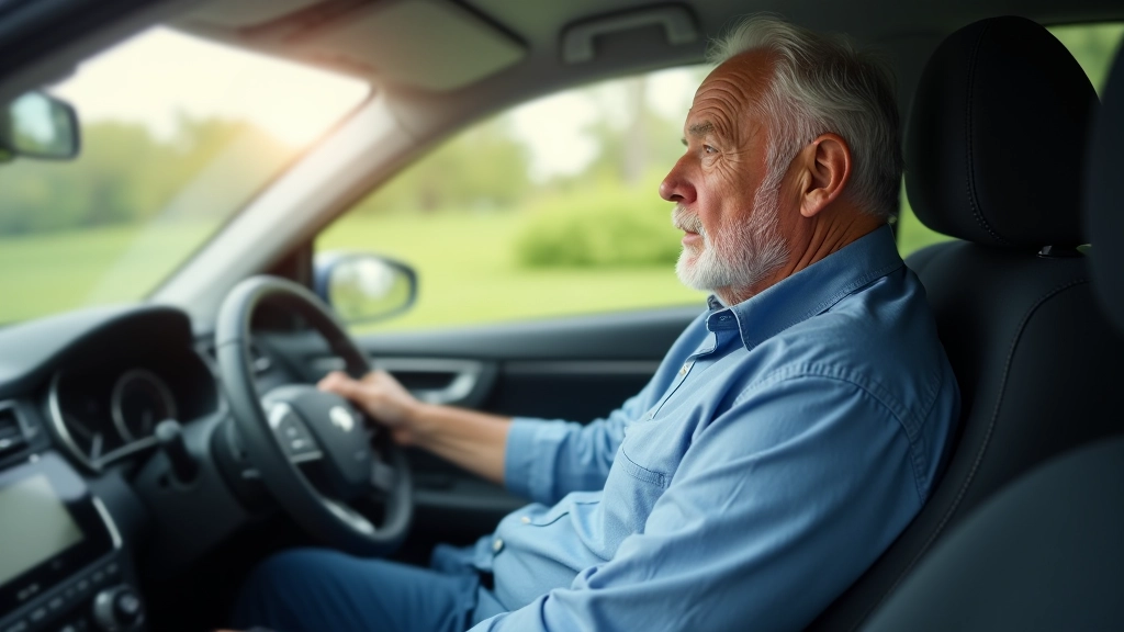 Seniora vadītāja komforts automobilī